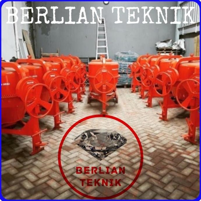 New Beton Molen Concrete Mixer Semen Hercules 350 Liter Double Pully