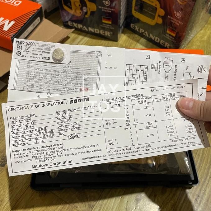 MITUTOYO SIGMAT DIGITAL / JANGKA SORONG DIGITAL 6" 150 MM Japan murah