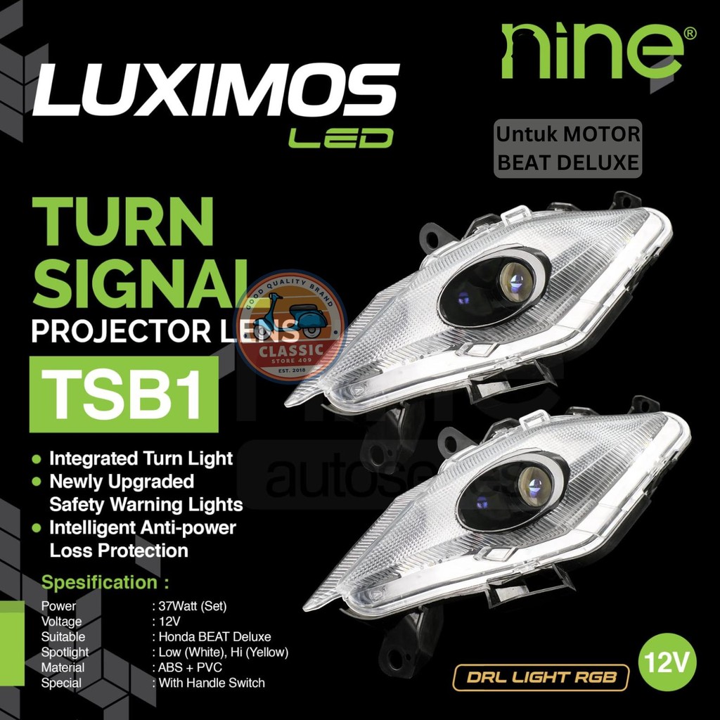 Lampu LED Sen luximos motor beat deluxe TSB 1