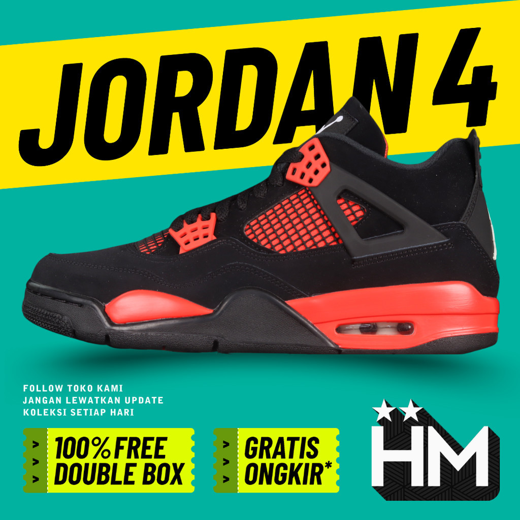 Jordan 4 Red Thunder CT8527-016 (Size 40-50.5) - 48.5