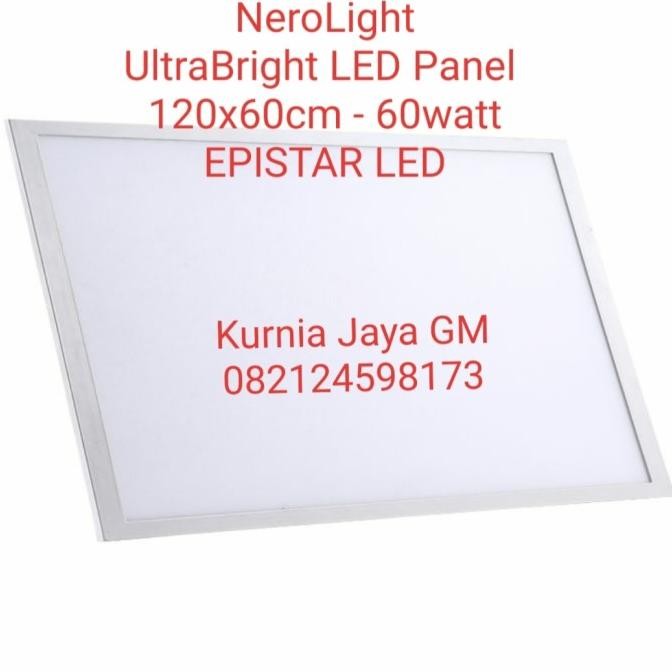 Nerolight Ultra Bright Panel Led 60Watt 120 X 60 Cm / Lampu Panel Led - Asli