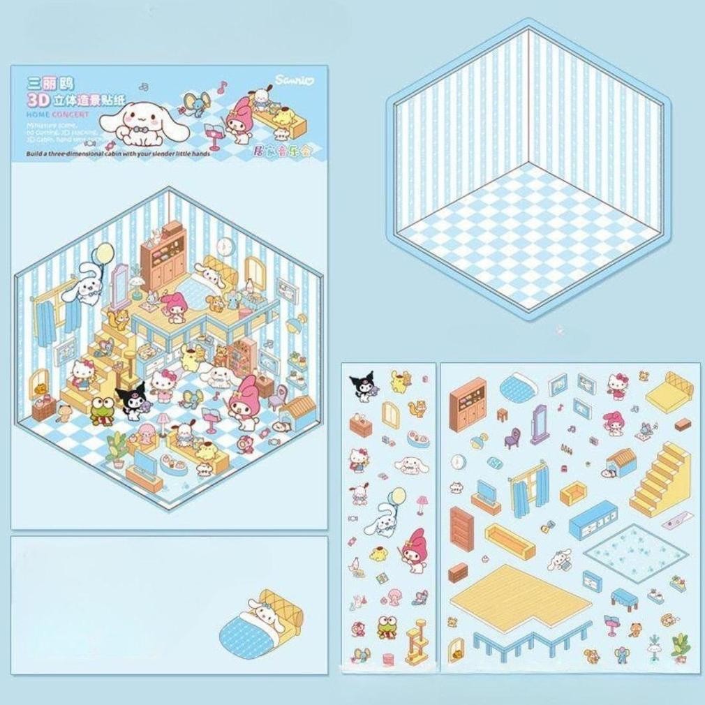 

Ede-78 Sweet Town 3D Sticker Wonderland V2 Mainan Anak Sticker Kreatif Motorik Halus Konsentrasi