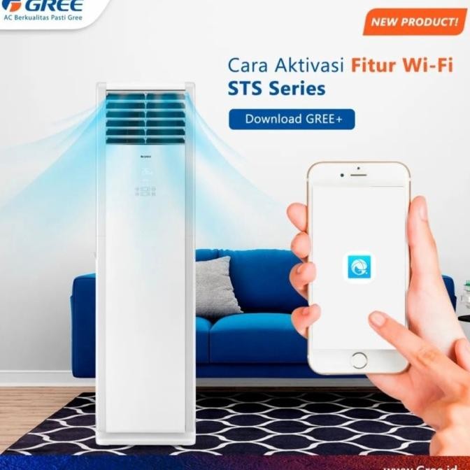 Terlaris Ac Gree Standing Floor 2 Pk Gvc 18 Ts Ready Stok