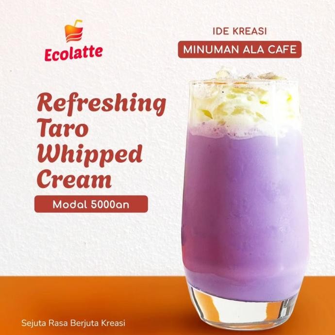 

Spesial Promo/ Ecolatte Taro Kemasan 1Kg [Terlaris/Terbaru/Recommended]