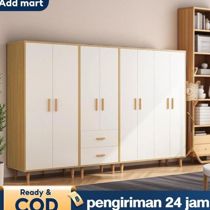 Lemari Pakaian Lemari Baju Kayu Minimalis Lemari Kayu Lemari Baju Minimalis Lemari Penyimpanan Ekstr