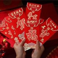 

Gha-68 Angpao Imlek Pernikahan Tunangan Premium Panjang Isi 6Pcs