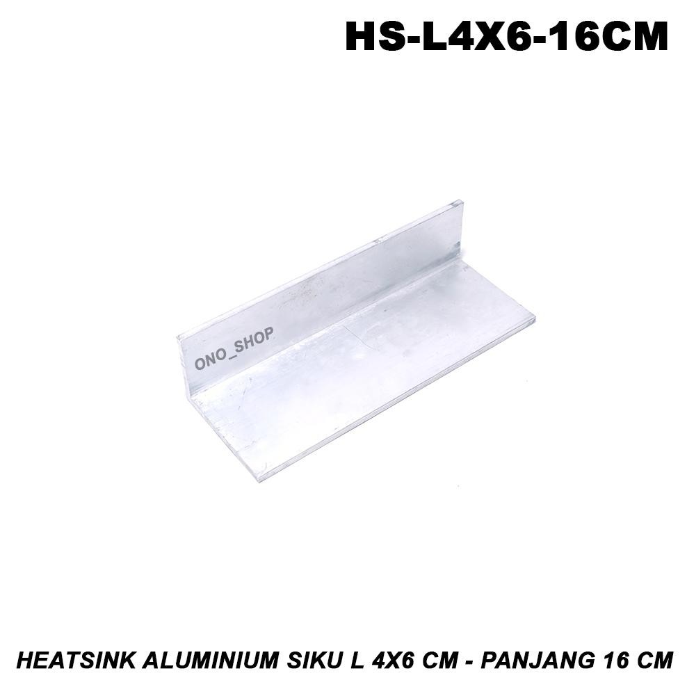 HEATSINK ALUMINIUM SIKU L 4X6 CM - PANJANG 16 CM