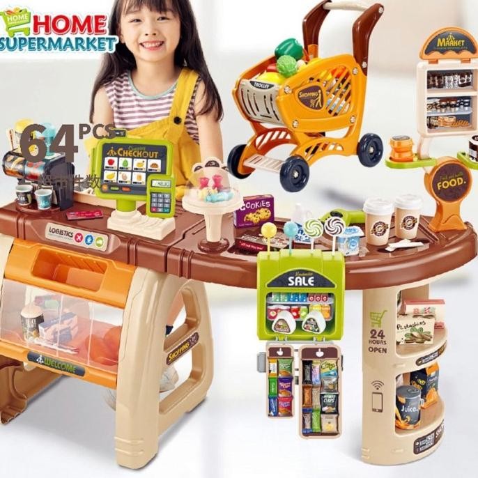 Mainan Edukasi Anak Home Supermarket Jumbo / Supermarket Terlengkap
