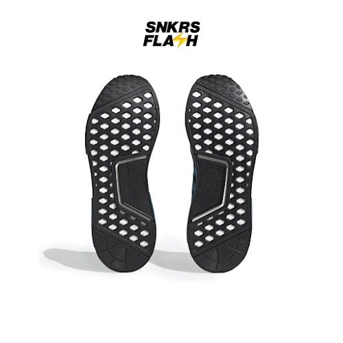 ADIDAS Nmd R1 Black Blue Sepatu Sneakers Wanita - HQ4461 - Size 39.3