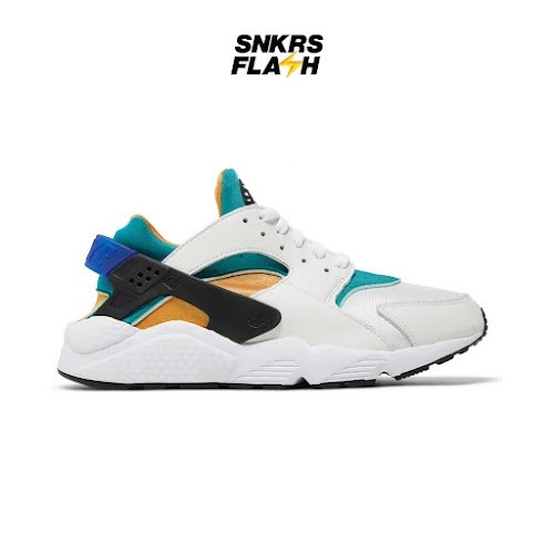 NIKE Air Huarache Emerald Resin White Blue Sepatu Sneakers Pria - DD1068110 - Size 42