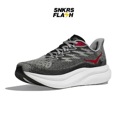 HOKA ONE ONE Mach 6 La Stellar Grey Sepatu Lari Pria - 1164032SRYB - Size 46.7