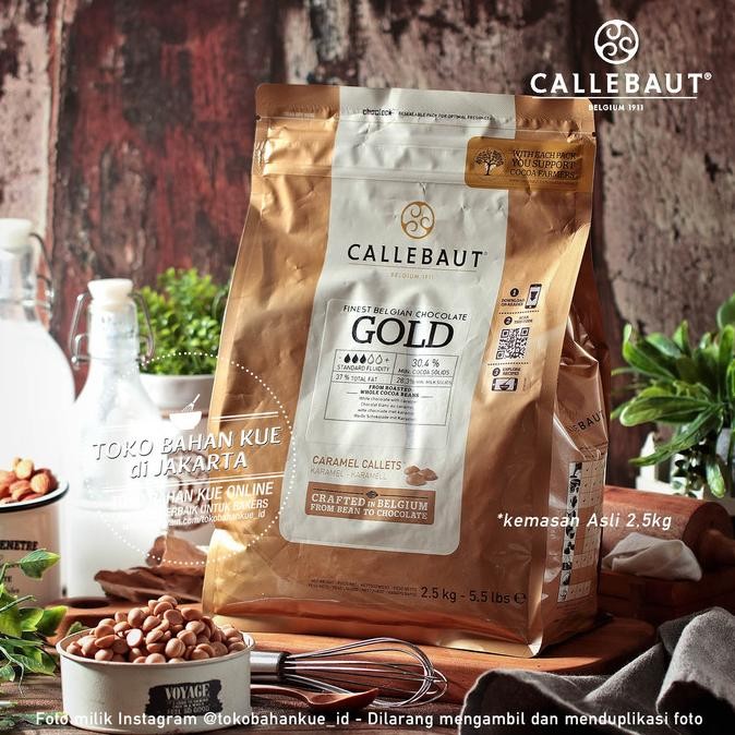 

Promo Callebaut Gold 1Kg Chocolate Couverture Caramel 30,4% Cokelat Coklat