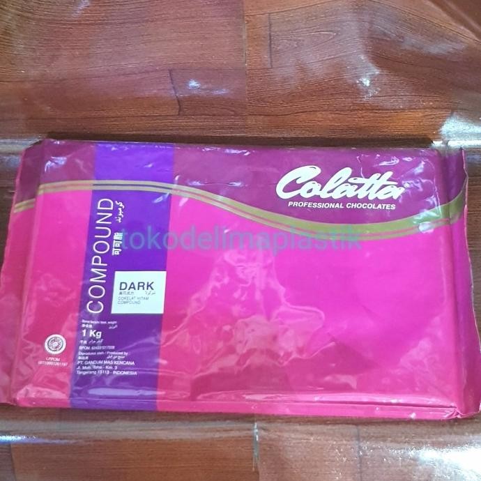 

Grosir Colatta Dark Chocolate Compound / Dark Coklat Blok Batang 1Kg