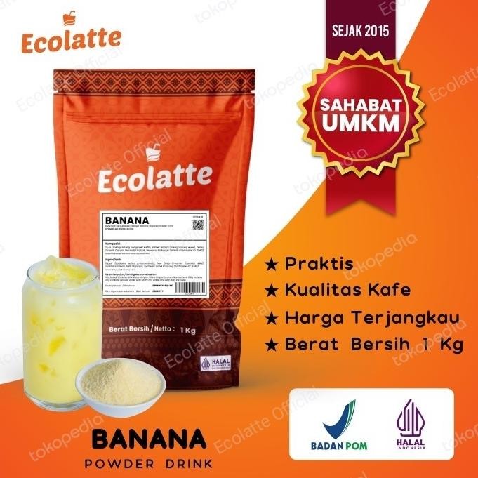 

Spesial Promo/ Ecolatte Banana Kemasan 1 Kg Rasa Pisang [Terlaris/Terbaru/Recommended]