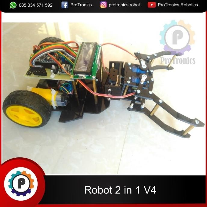 Robot 2 In 1 Robot Transporter + Line Follower Micro V4 Co