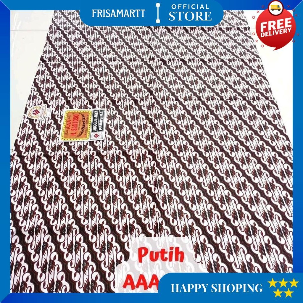 Part 1 Kain Batik H Santoso Aaa Unggul Jaya | Jarik Batik Sogan Gading Mas Hitam Tolet Termurah
