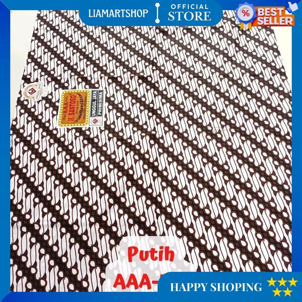 Part 1 Kain Batik H Santoso Aaa Unggul Jaya | Jarik Batik Sogan Gading Mas Hitam Tolet Cod