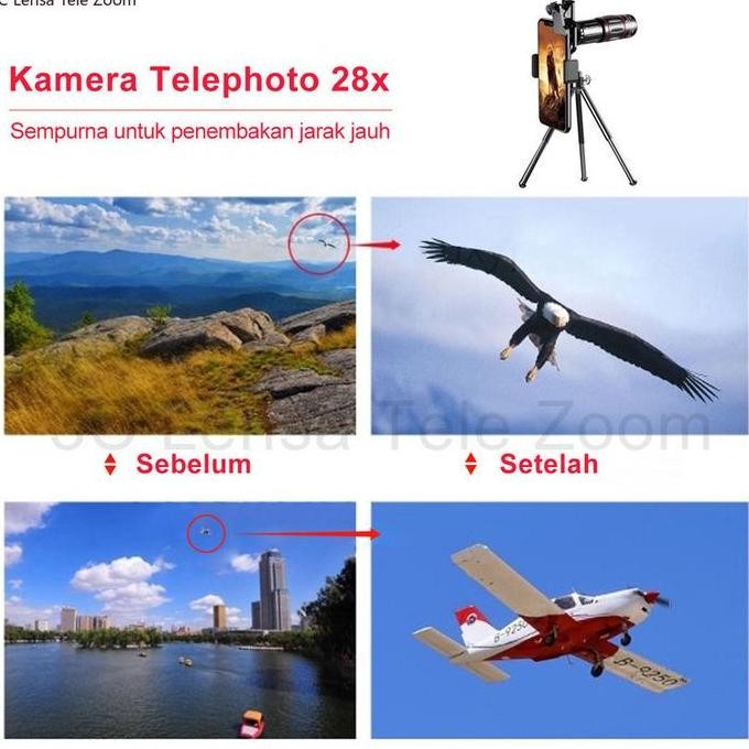 Apexel 28X Lensa Tele Zoom HP Lens Kamera Telezoom Apexel 18x25 Universal 18X Handphone Bermata HD P