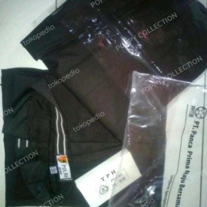 CELANA PDH SATPAM COKLAT POLRI ORIGINAL JATAH ps99