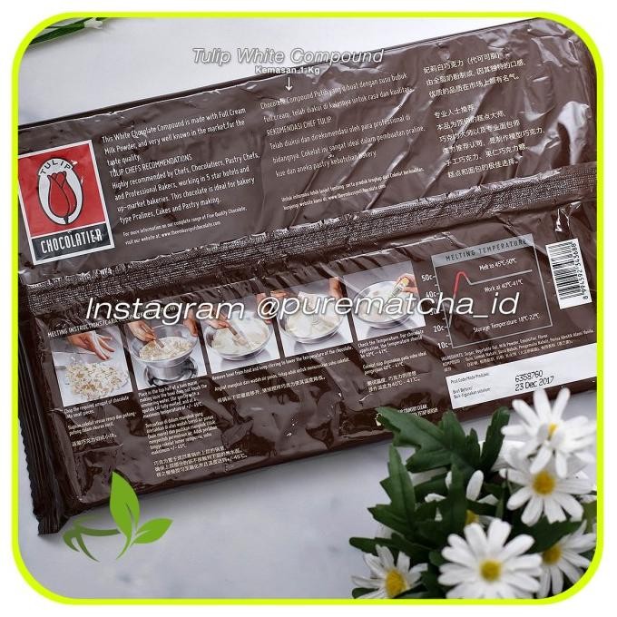 

Promo Coklat Putih Batang White Chocolate Compound Cokelat Tulip Cocoa 1 Kg