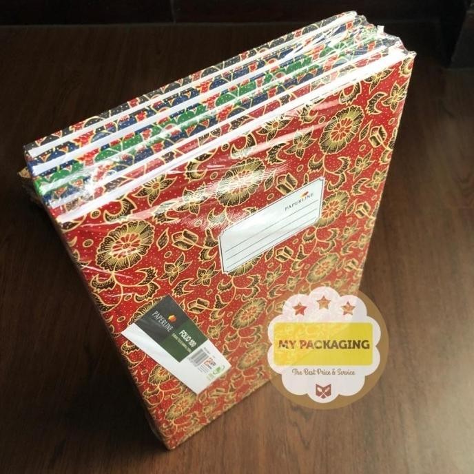 

TERMURAH - 5 Buku Hard Cover Paperline Folio ukuran F4 100 Lembar Notebook 1 Pack