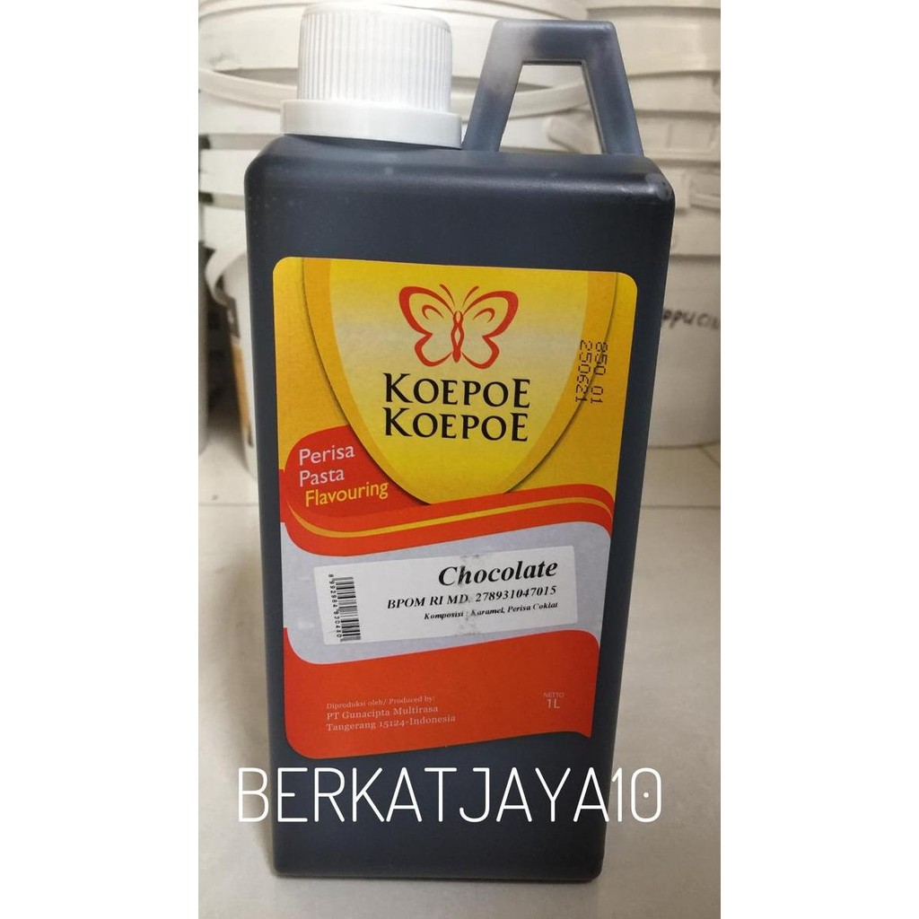 

Grosir Pasta Coklat Chocolate Koepoe Koepoe 1 Liter Kupu Kupu