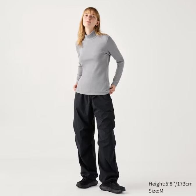 Murah New Women Heattech Ultra Warm Kerah Tinggi Turtle Neck Kaos Longjohn Wanita Hangat Inner Longj