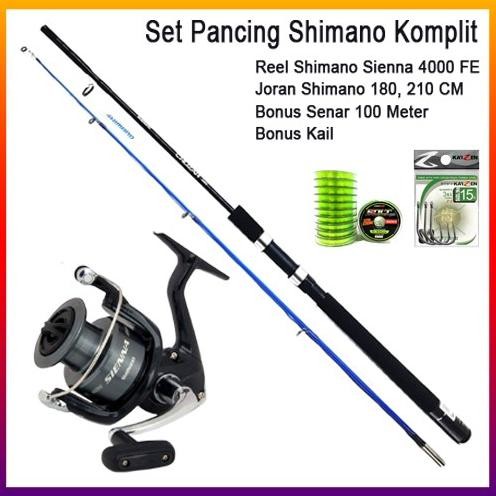 Terlaris Promo Set Pancing Shimano Sienna 4000 Joran Shimano Original