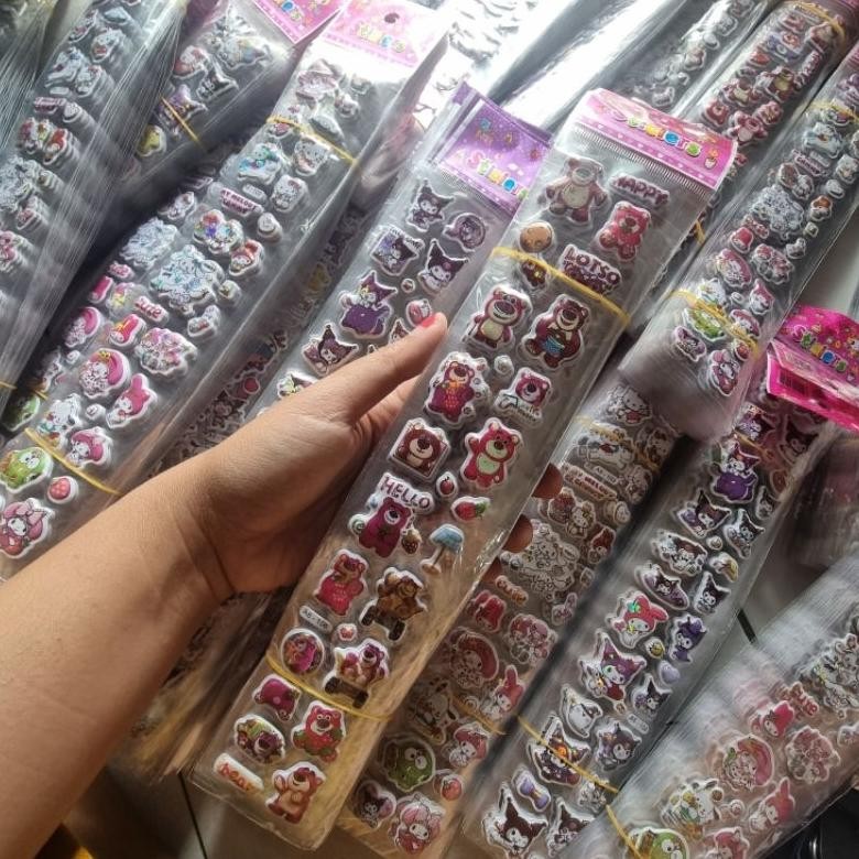 iQ45 dh-68 IWD STIKER 3D ANAK STICKER Mainan Tempel Karakter Embossed Ukuran 30cm dan 20cm S009 Terl