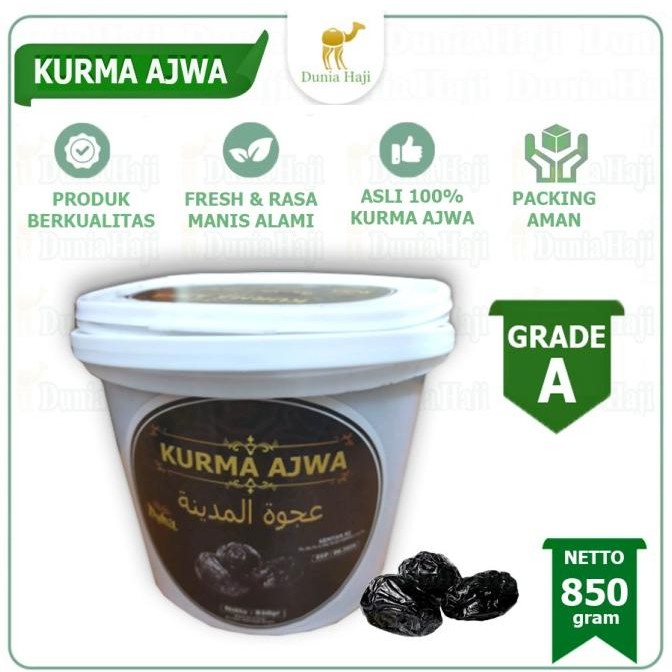 

Murah Kurma Ajwa Ember 850 Gr / Kurma Nabi Ember Premium Asli Madinah