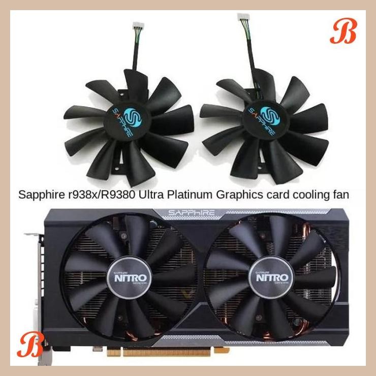 [SRP] Fan kipas vga R9 380 380x sapphire nitro OEM 100mm 4pin