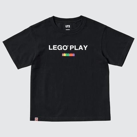 UNIQLO Kids UT T-Shirt Kaos Grafis Lego (R) Anak Laki Laki Black