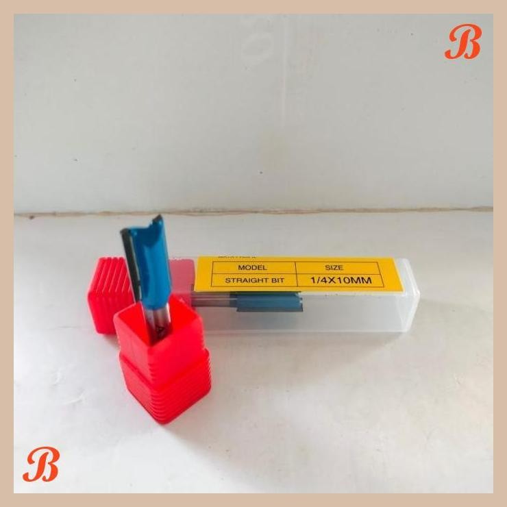 [KMT] MATA PROFIL KAYU LURUS STRAIGHT BIT 10MM / MATA PROFIL TRIMMER ROUTER