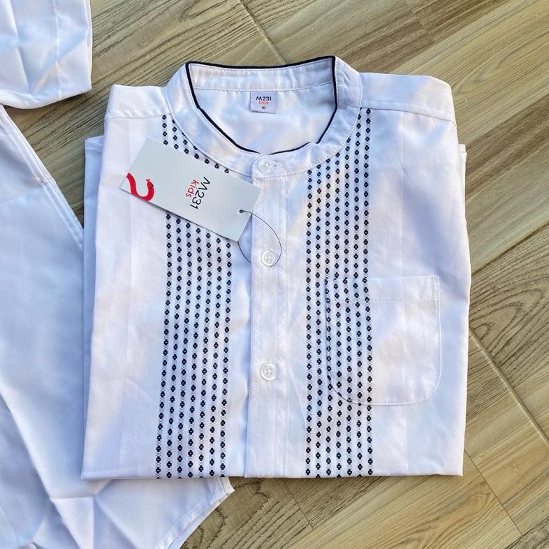 Berkualitas 0971 0972 Kemeja Koko Couple Anak Dewasa Katun M231 Kids M231 Diskon