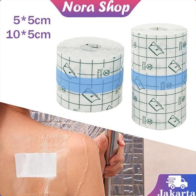 Promo 5m/10m Plester Anti Air Transaparan Plester Luka Operasi Plaster Anti Air Untuk Luka Film Pu P