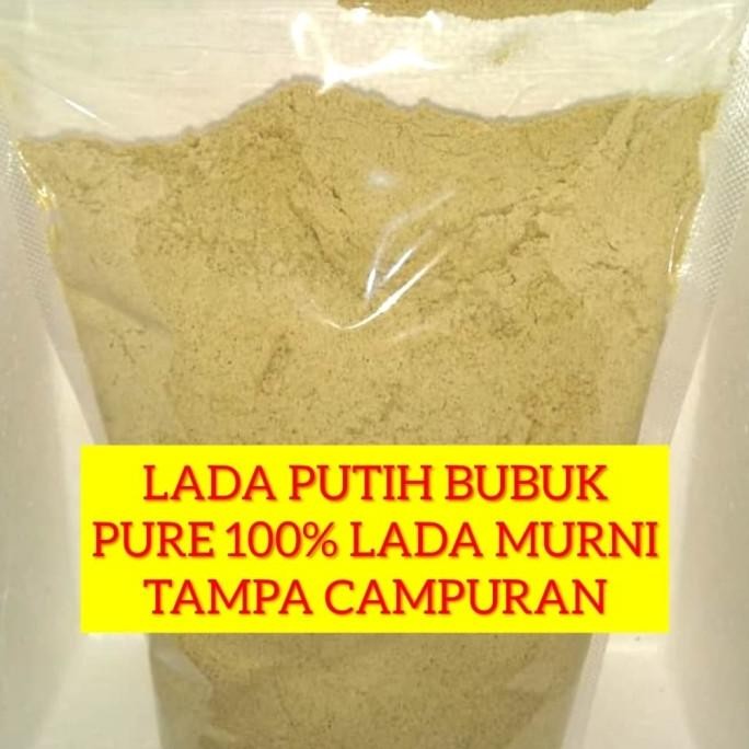 

Murah Lada Putih Bubuk Pure 100% Tampa Campuran- 250 Gram/ Grade A