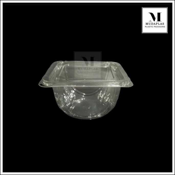 HJK Mika Tray Salad Buah Tebal isi 50 pcs Kotak Tempat Salad Plastik