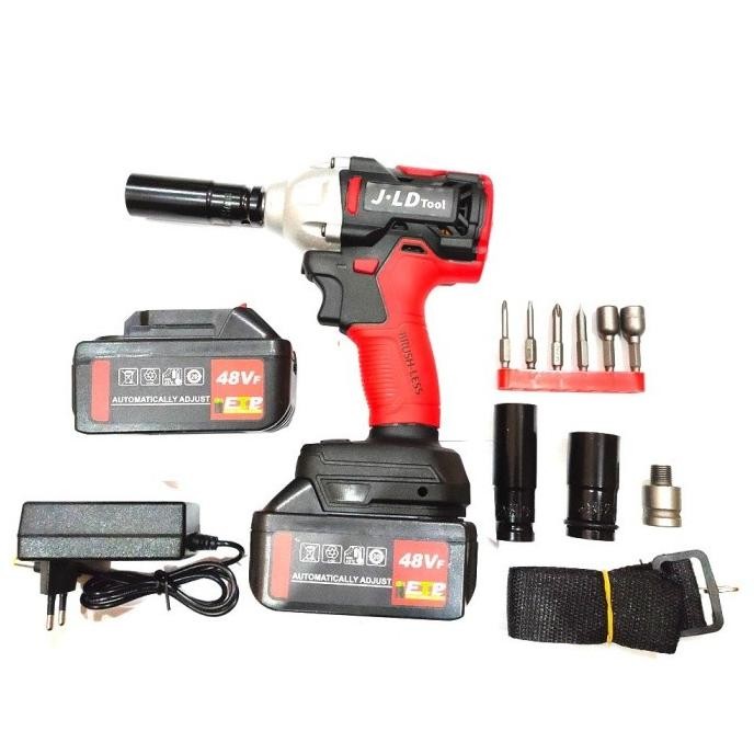 ready  Cordless Impact Wrench JLD 48S Pembuka Baut mesin impek murah