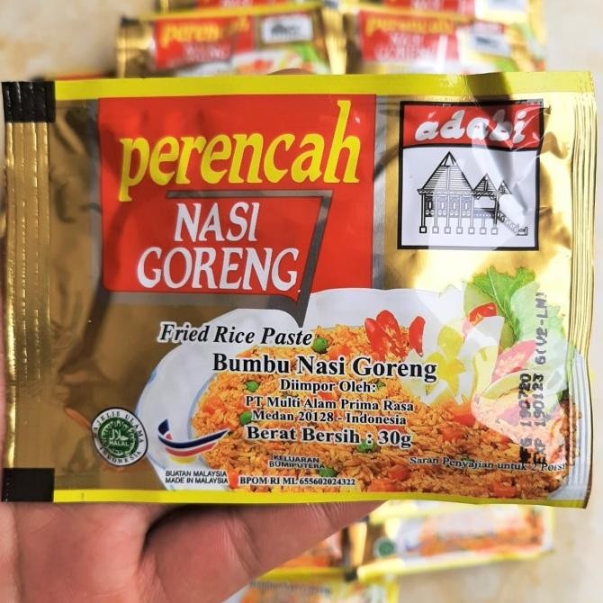 

Murah 16 Pcs Bumbu Nasi Goreng Instan Adabi 30 Gram