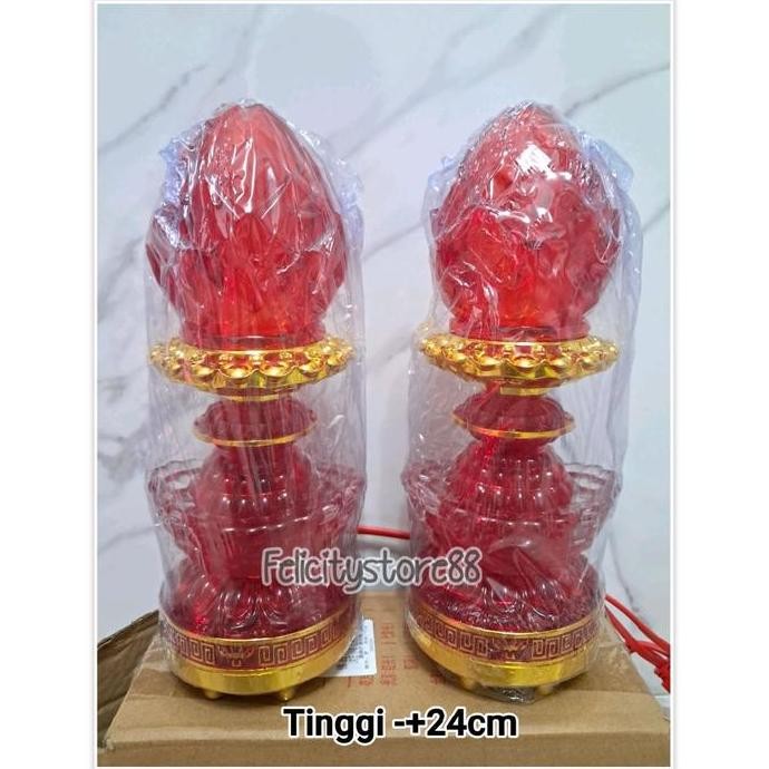 READY LAMPU LED SEMBAHYANG SHIENTO LYS MERAH LAMPU SEMBAHYANG LED KRISTAL SHIENTO MERAH TERBAIK
