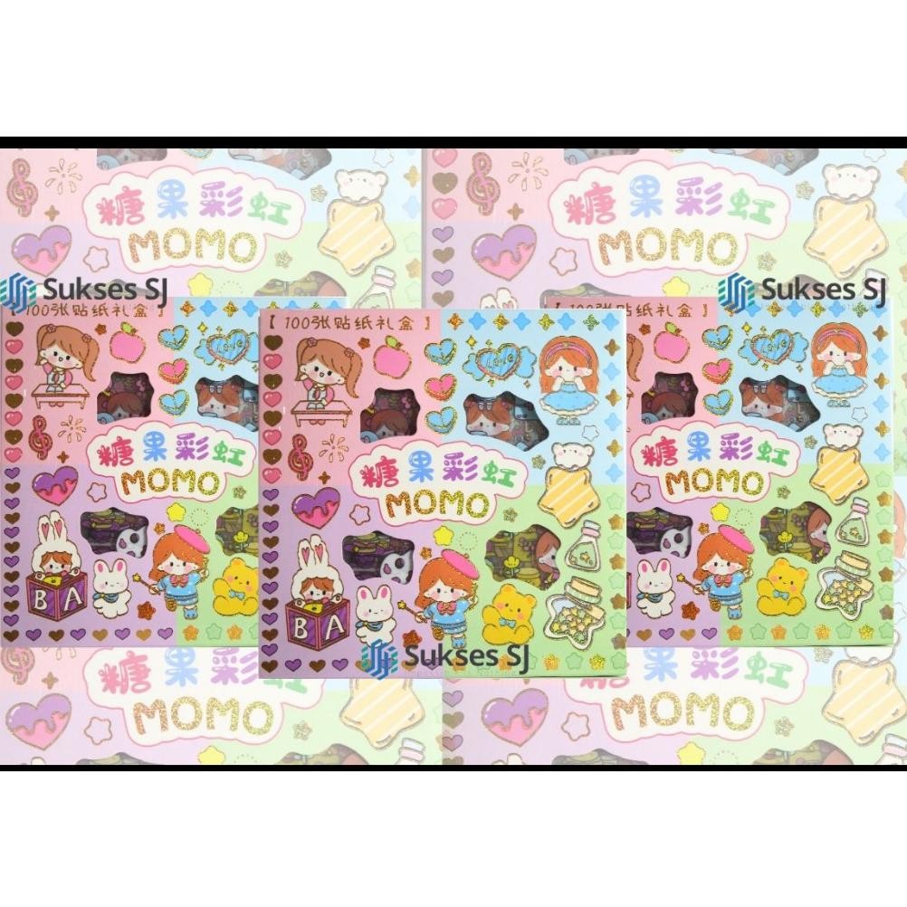 

Big Sale!!! uj-32 AJ STIKER MOMO RAINBOW ( ISI 100pcs) 4 WARNA / STIKER MOMO MIX WARNA WATERPROOF Murah Termurah