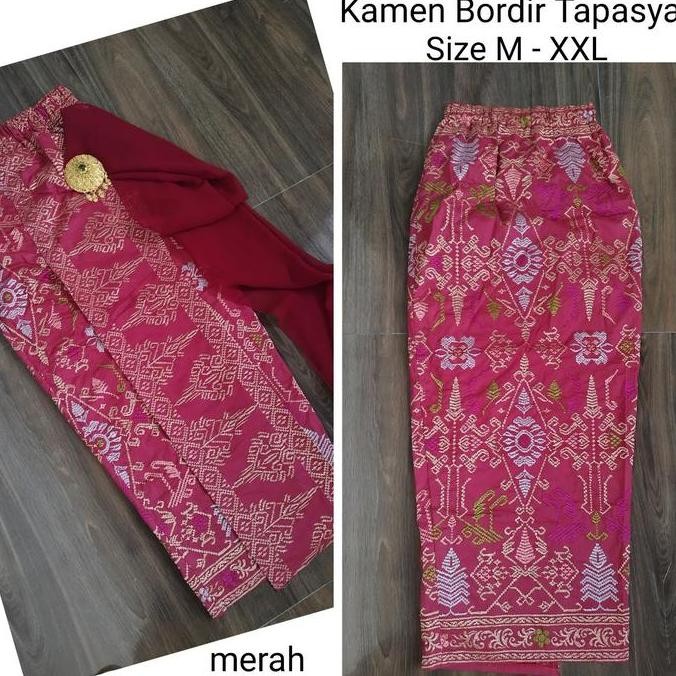 KAMEN SONGKET BORDIR KATUN TAPASYA STRAIT BORDIR KAMEN/ ROK BALI UNTUK BERKEBAYA
