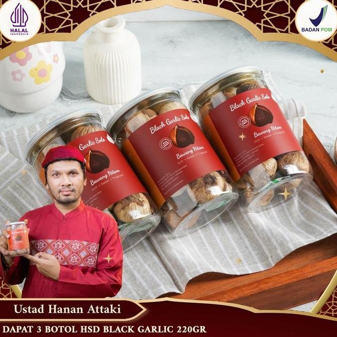 

Sale 3 Botol Hsd Black Garlic 220 Gr / Bottle, Bawang Hitam Spices