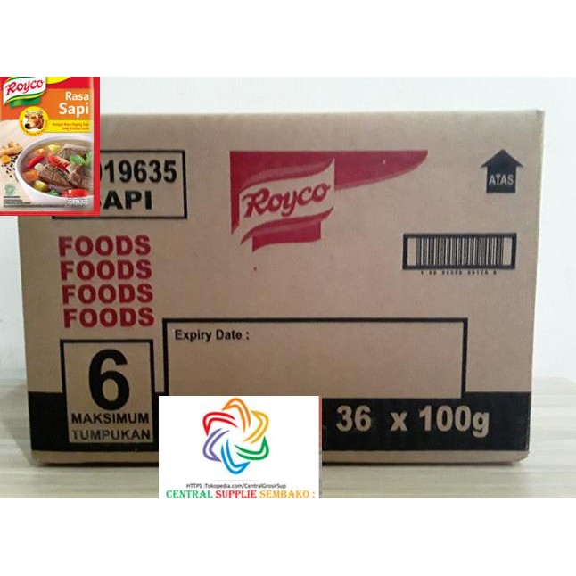 

Promo Royco Rasa Sapi Bumbu Penyedap[100 Gram /36 Pcs /1 Karton ]