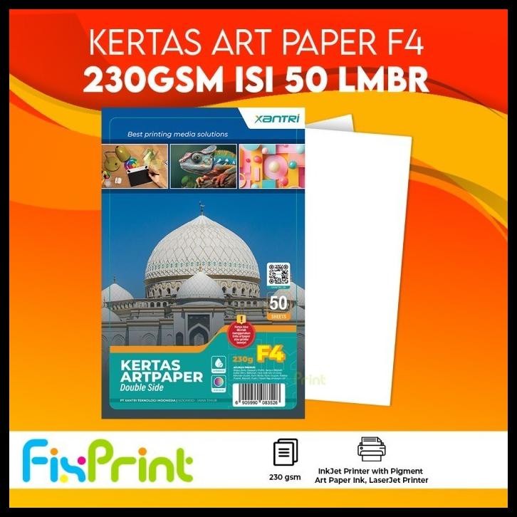 

KERTAS ART PAPER XANTRI ORIGINAL A4 260GSM 230GSM 50PCS 100GSM ISI 100 DOUBLE SIDE F4 260GSM 230 GSM 210 GRAMASI ISI 50 LEMBAR ART CARTON KARTON 150GSM 120 GSM 100 GRAM 1 PACK ISI 100PCS SUPPORT LASERJET PRINTER INKJET PRINTER WITH PIGMENT ART PAPER INK