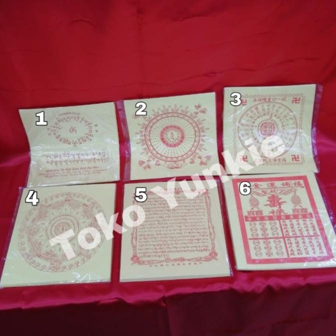 READY ALAT SEMBAHYANG KERTAS TANTRA TANGGUNG 1 TALI ISI 10 PLASTIK TERBAIK