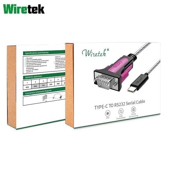 Murah Kabel Type C to Serial RS232 FTDI Chipset 1.5meter WIRETEK Non COD