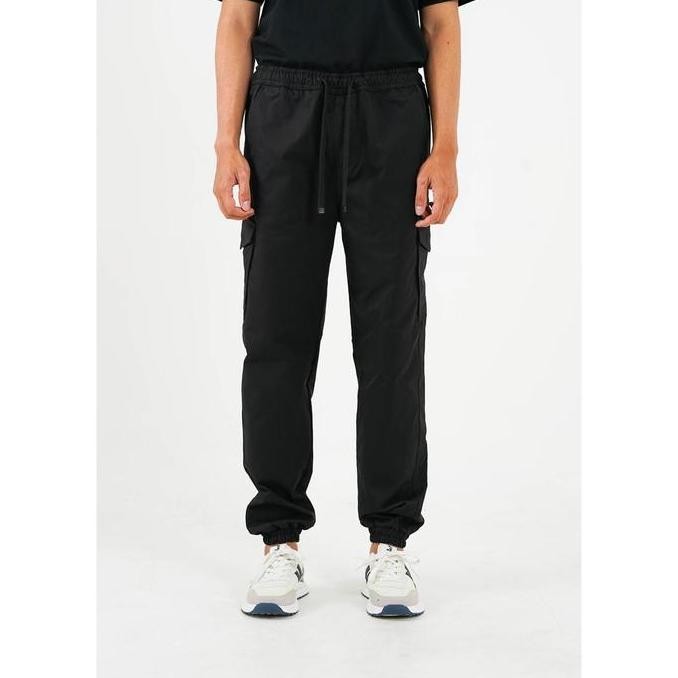 Grosir 3Second Celana Jogger Cargo Panjang Pria Regular Fit Baby Canvas Cullen Ol-C081124