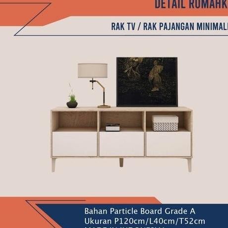 RAK BUFFET TV SERBAGUNA MINIMALIS VR03 120CM