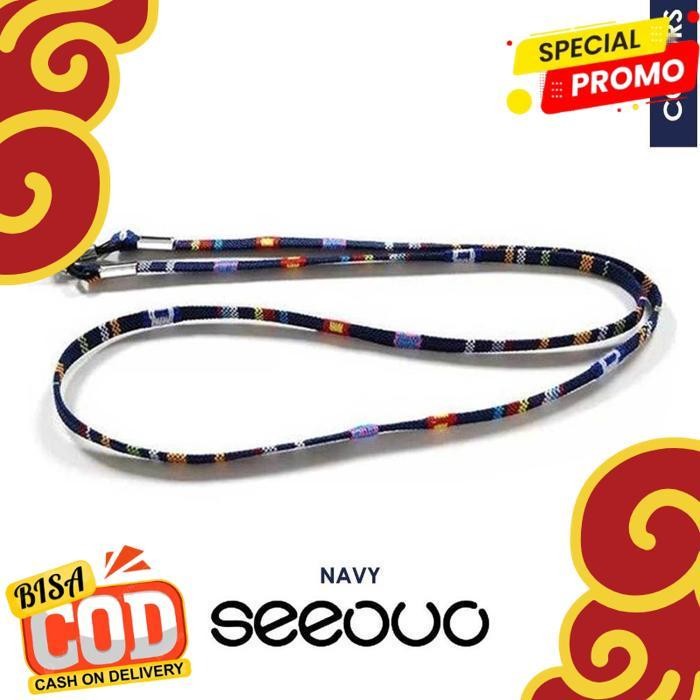 TERBAIK SEEOUO TALI PENGAIT STRAP FRAME KACAMATA RETRO STYLE AKSESORIS FASHION UNISEX PRIA WANITA